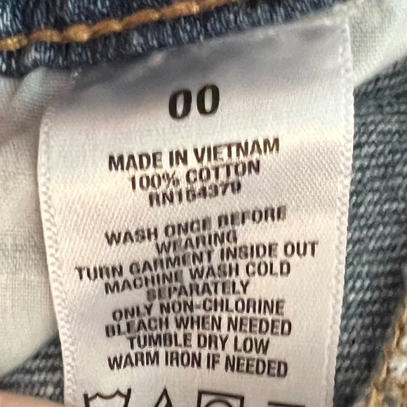 Aero Mom Shorts | Button Fly Shorts | 100% Cotton | Size 00 - Picture 7 of 7